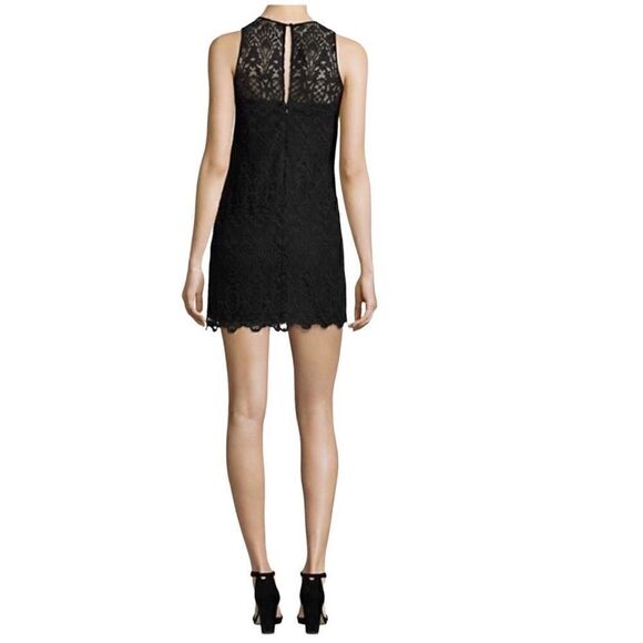 JOIE Lace Sleeveless Shift Fahfia B Dress, Black, Medium - Picture 3 of 12
